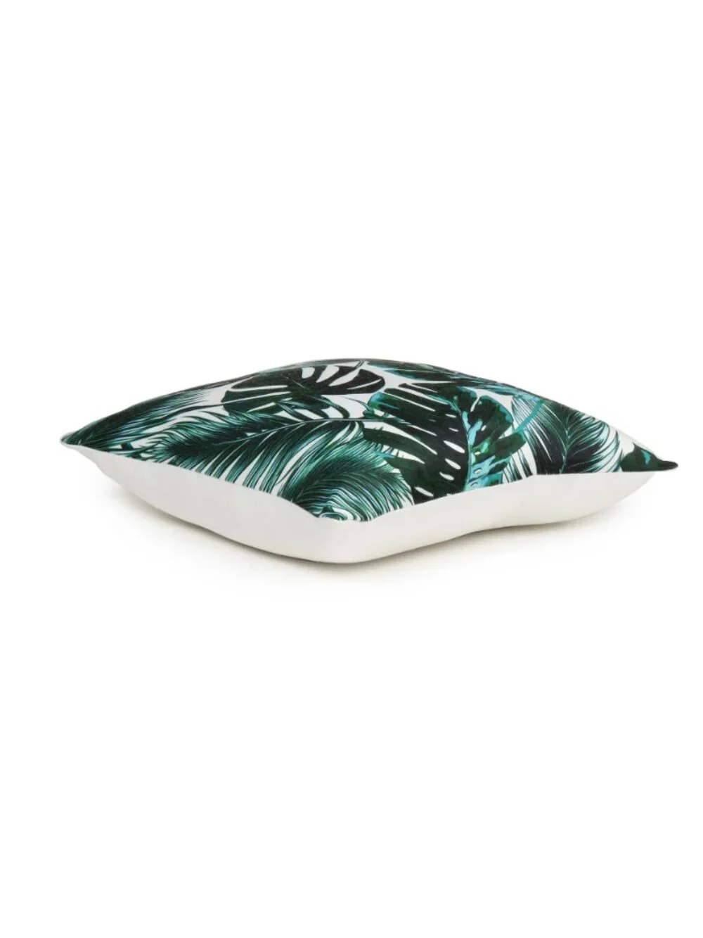 Oussum Cushion Cover Cotton Sofa Pillow Cover Tropical Leaf Printed Set of 2